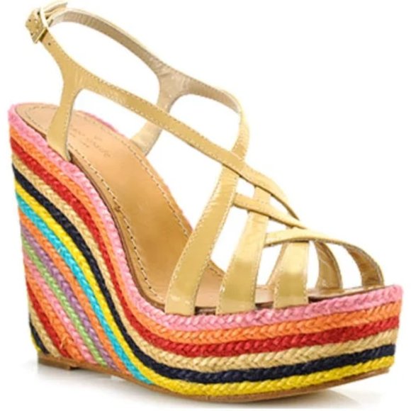Kate Spade Lindsay Espadrille Wedges - Picture 1 of 14